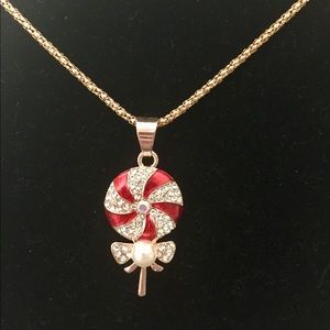Betsy Johnson peppermint necklace